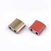 FGB 2-Hole Glass Seed Beads SEED-S031-L-045-G-2