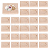 Wood Cabochon Settings WOOD-WH0124-162A-1