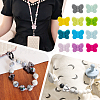 30Pcs 15 Colors Food Grade Eco-Friendly Silicone Focal Beads SIL-PH0001-14-3