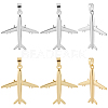 12Pcs 2 Colors Brass Pendants KK-BBC0019-89-1