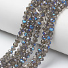 Electroplate Glass Beads Strands EGLA-A034-T4mm-I10-1