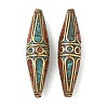Handmade Tibetan Style Beads KK-Z157-09AG-02-1