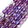 Synthetic Moonstone Beads Strands G-P528-J03-24-1