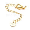 Heart Brass End with Chains KK-H532-10B-G-1