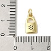 Brass Micro Pave Cubic Zirconia Charms KK-M283-28C-01-3