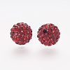 Polymer Clay Rhinestone Beads X-RB-K050-10mm-C22-2