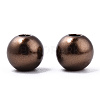 Spray Painted ABS Plastic Imitation Pearl Beads OACR-T015-05A-04-2