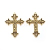 Tibetan Style Alloy Big Pendants TIBEP-A20541-AG-FF-1