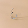 F136 Titanium Alloy Micro Pave Clear Cubic Zirconia Cartilage Earrings WG72C09-05-1-2