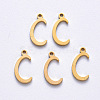 PVD Vacuum Plating 201 Stainless Steel Charms STAS-R105-C-G-2