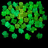 48Pcs 6 Colors Luminous Resin Dog Figurine DJEW-TA0001-44-4