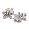 Rack Plating Alloy Rhinestone Pendants PALLOY-F312-05P-2