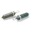 Natural Indian Agate Pointed Pendants G-M378-01P-A39-4