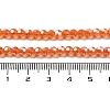 Electroplate Transparent Glass Beads Strands EGLA-A035-T4mm-A05-4