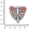 Halloween Luminous Printed Transparent Acrylic Pendants OACR-B055-01C-3