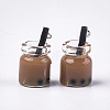 Glass Bottle Pendants CRES-S359-01-3