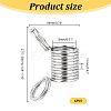 6Pcs 201 Stainless Steel Mini Spring Bead Clamps for Beading Jewelry Making TOOL-UN0001-44-5