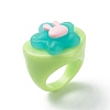 Cute 3D Resin Finger Ring RJEW-JR00538-02-4