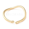 Zinc Alloy and 14K Gold Open Cuff Ring RJEW-Q169-01G-01-3