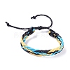 Leather Cord Bracelets Set for Men Women BJEW-C005-02A-3