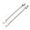 Tarnish Resistant 304 Stainless Steel Curb Chain Extender STAS-G310-11P-1