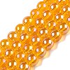 Electroplate Transparent Glass Beads Strands GLAA-T032-T8mm-AB11-1