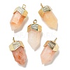 Natural Topaz Jade Faceted Pendants G-G181-03G-01-1