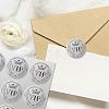 34 Sheets Silver Foil Embossed PET Picture Sticker DIY-WH0528-016-6