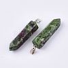 Natural Ruby in Zoisite Point Pendants G-R220-34K-2