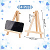 Foldable Wood Triangle Easel WOOD-WH0034-52B-2