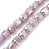 Electroplate Opaque Glass Beads GLAA-F108-10A-05-2