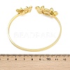Marine Organism Brass Cuff Bangles for Women BJEW-D368-03C-G-5