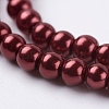 Eco-Friendly Dyed Glass Pearl Round Bead Strands X-HY-A002-3mm-RB038-3