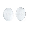 Transparent Oval Glass Cabochons GGLA-R022-18x13-2