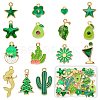 30Pcs 15 Styles Alloy Enamel Pendants ENAM-SZ0003-73-1