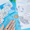 Number 0~9 Alloy Rhinestone Pendant Stitch Markers HJEW-SC00012-3
