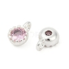 Brass Pave Cubic Zirconia Pendants KK-H204-03S-04-2