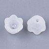 6-Petal Transparent Acrylic Bead Caps FACR-T001-03-2