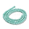Electroplate Opaque Glass Beads Strands LS-EGLA-A035-P4mm-A14-2