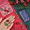 24Pcs 4 Colors Christmas Theme Alloy Pendants FIND-SC0013-35-3