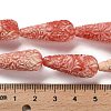 Synthetic Shell Carved Beads Strands SHEL-H007-03A-01-4