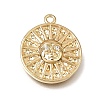 Brass Micro Pave Clear Cubic Zirconia Pendants CU-CBA7960-09G-1