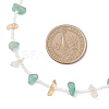 Natural Green Aventurine & Citrine Chip & Glass Seed Baeded Necklaces for Women NJEW-JN05603-01-5