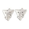 Non-Tarnish 304 Stainless Steel Pendant Rhinestone Settings STAS-P356-06P-1