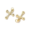 Brass Micro Pave Cubic Zirconia Pendants X1-KK-Q068-49D-G-2