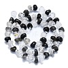 Natural Black Rutilated Quartz Beads Strands G-K245-H02-05-2