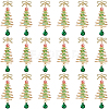 20Pcs Glass & Alloy Pendants FIND-SC0020-37-1