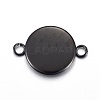 Stainless Steel Cabochon Connector Settings X-STAS-L211-04B-B-2