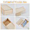 Rectangle Unfinished Wood Gift Storage Box LS-CON-WH0094-38A-4