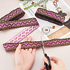 Ethnic Style Embroidery Polyester Ribbons OCOR-WH0070-10E-10-3